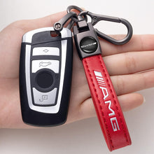 Load image into Gallery viewer, Mercedes Benz AMG Red Genuine Leather Keychain