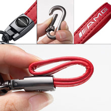 Load image into Gallery viewer, Mercedes Benz AMG Red Genuine Leather Keychain