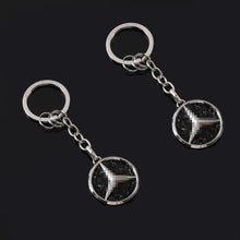 Load image into Gallery viewer, Mercedes Benz 2 Pack Black Crystal Keychain Set