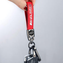 Load image into Gallery viewer, Mercedes Benz AMG Red Genuine Leather Keychain