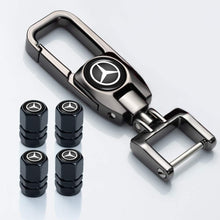 Load image into Gallery viewer, Mercedes Benz Valve Stem Keychain Set