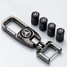 Load image into Gallery viewer, Mercedes Benz Valve Stem Keychain Set