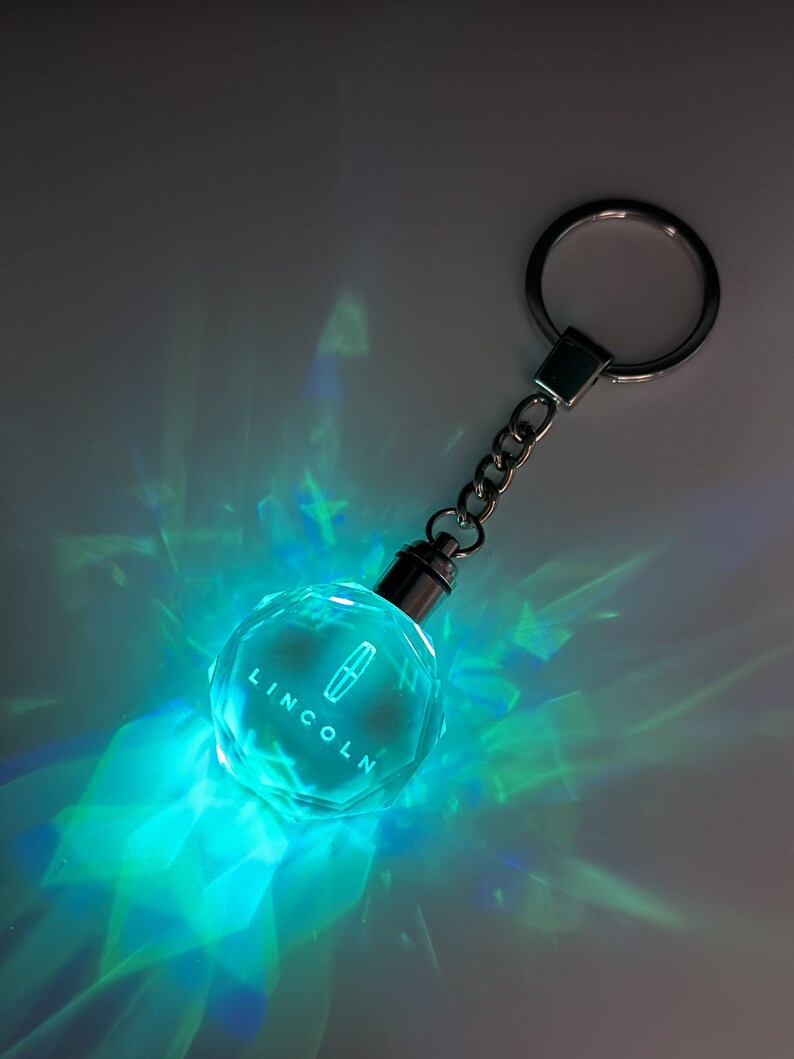 Lincoln LED Crystal Keychain