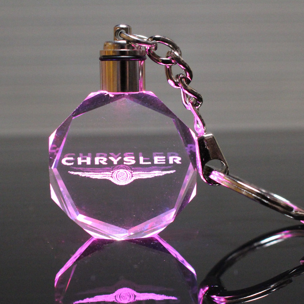 Chrysler LED Crystal Keychain