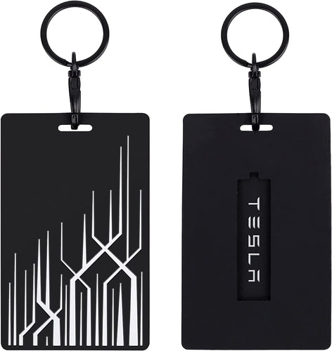 Key Card Holder for Tesla Model 3, Model Y Silicone Key Chain