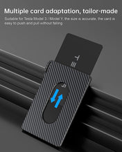 Load image into Gallery viewer, Key Card Holder for Tesla Model 3 Y Carbon Fiber Card Keychain Key Protective Card Shell Case Card Keychain Accessories
