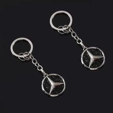 Load image into Gallery viewer, Mercedes Benz 2 Pack Black Crystal Keychain Set
