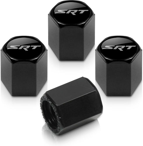 Dodge Black SRT Valve Stem Caps