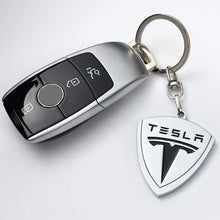 Load image into Gallery viewer, Compatible for Tesla Keychains 3D Car Logo Key Chain Key Ring Accessories Suit for for Tesla Model 3 Model S Model X Model Y Styling,For Family Present for Man and Woman,Silver

