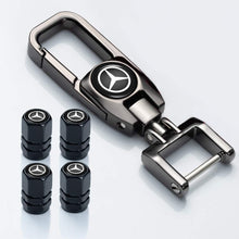 Load image into Gallery viewer, Mercedes Benz Valve Stem Keychain Set
