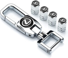 Load image into Gallery viewer, Lexus Keychain Valve Stem Caps Set
